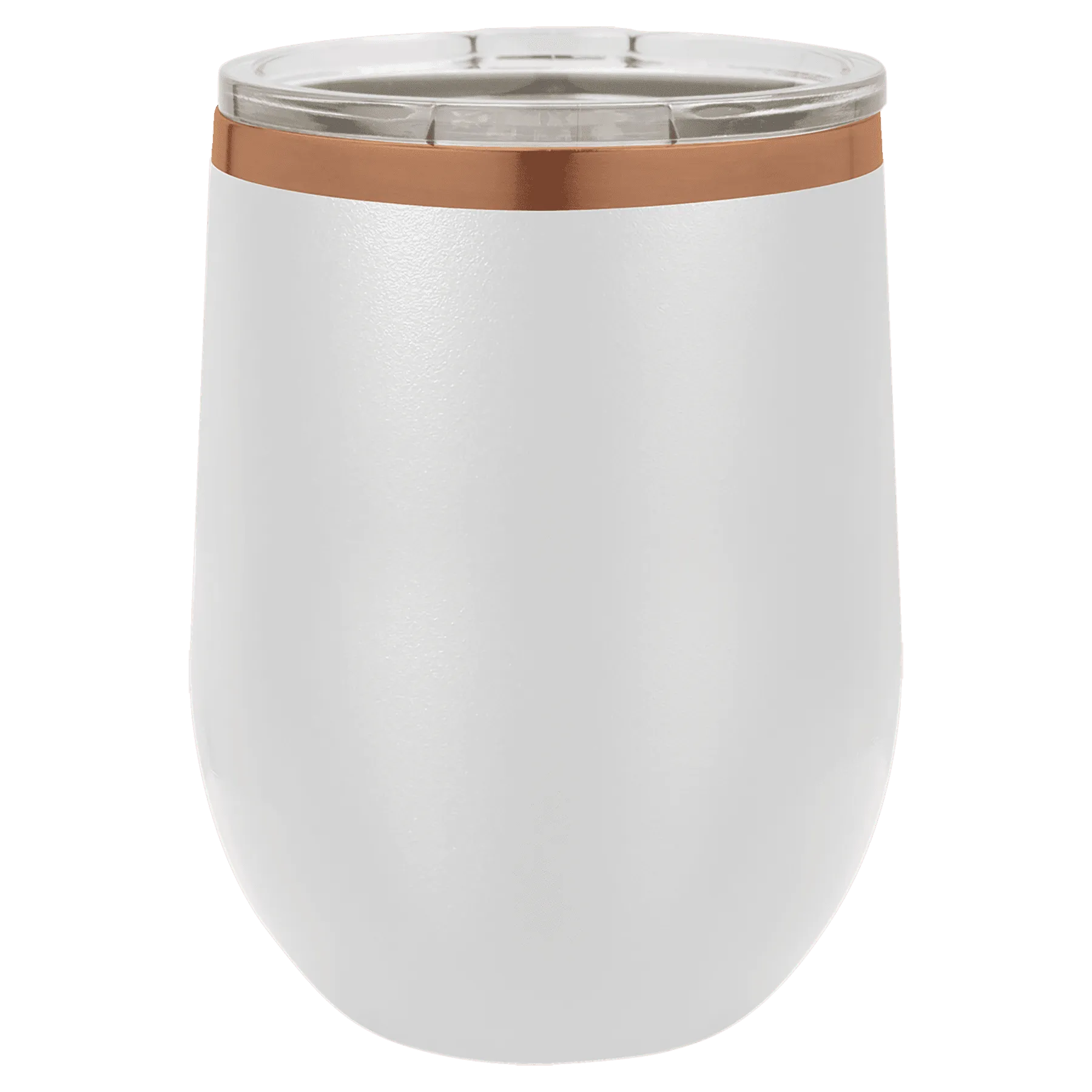 12 oz Blank Stainless Steel Insulated Stemless Wine Tumbler with Lid