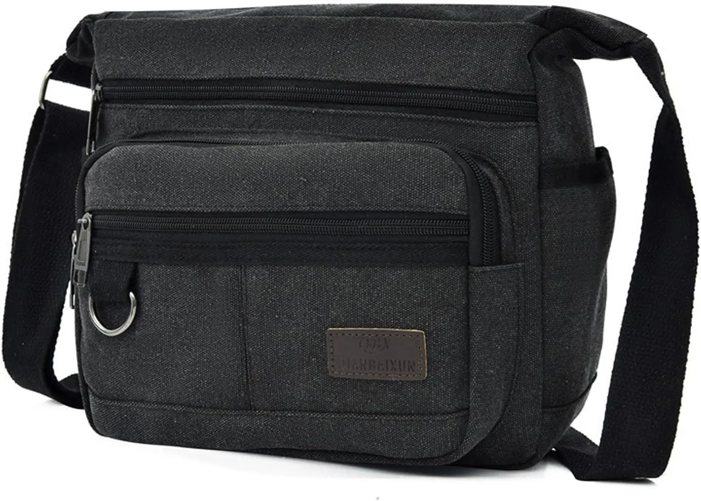 13 "Canvas Crossbody Bag Multi Pocket Outdoor Activity Crossbody Bag Business Travel Messenger Bag Laptop Computer Bag