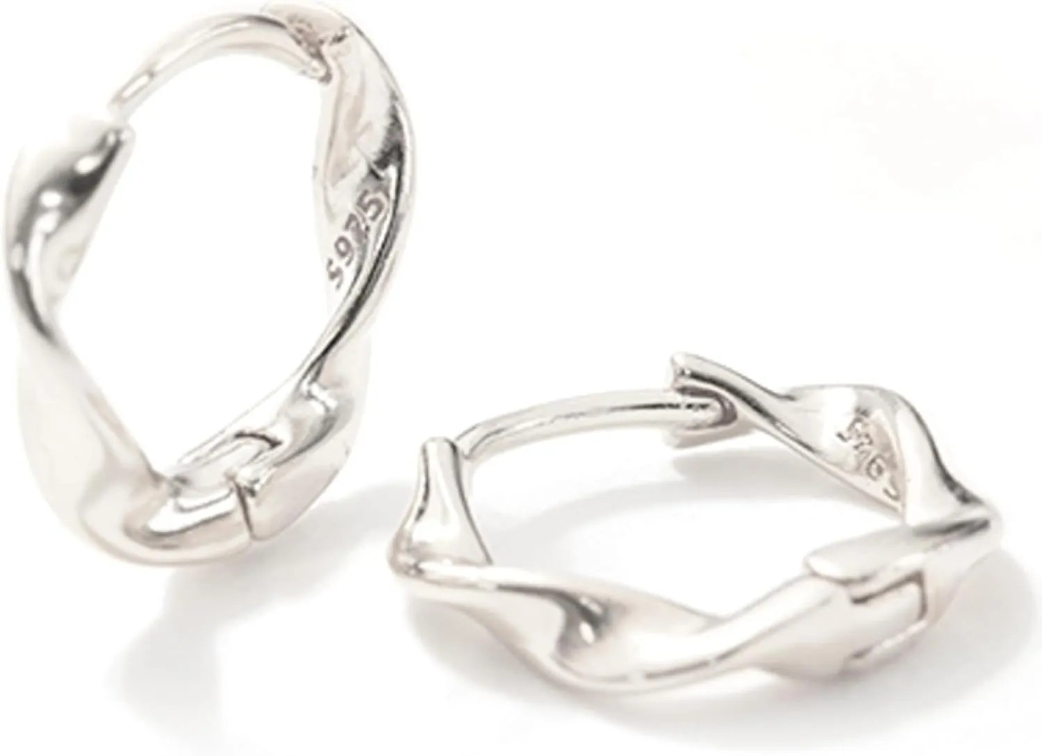 14K Gold Plated Hoop Earrings for Women, Lightweight Hypoallergenic Clip-On Earrings, Skin-Friendly with Elegant Twist Design, Trendy Jewelry for Everyday Wear