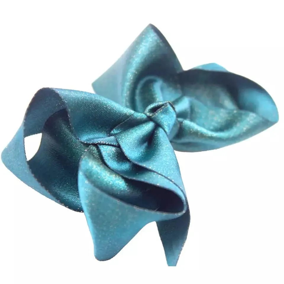 3" Hair Bows, Handmade Non-Slip Matte/Glitter Hair Clips -  (CLICK FOR OPTIONS)