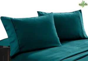 400 Thread Count Bamboo Cotton | Twin Pack Pillowcase | Teal