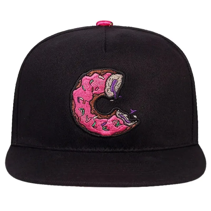 Adjustable Doughnut Embroidered Baseball Cap / Hat