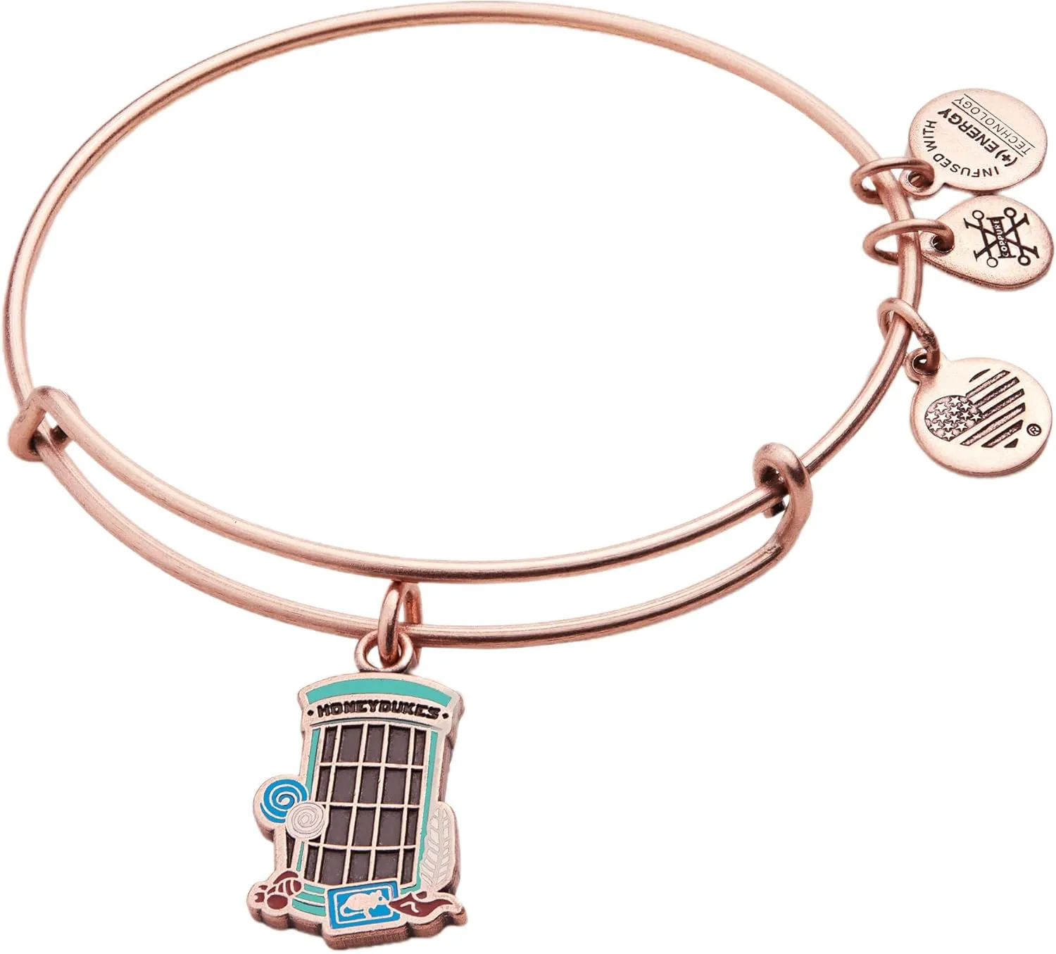 Alex and Ani AS21HPHNYRAR,Harry Potter Honeydukes Expandable Bangle Bracelet,Rafaelian Antique Rose,Multi,Bracelet