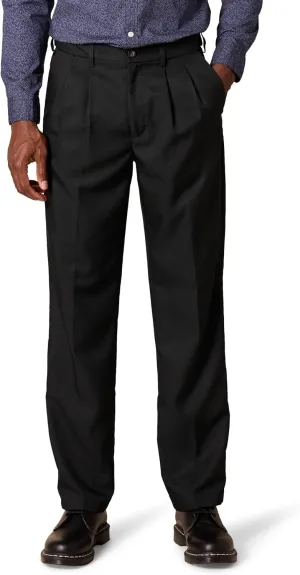 Amazon Essentials Men's Classic-Fit Expandable-Waist Pleated Dress Pant