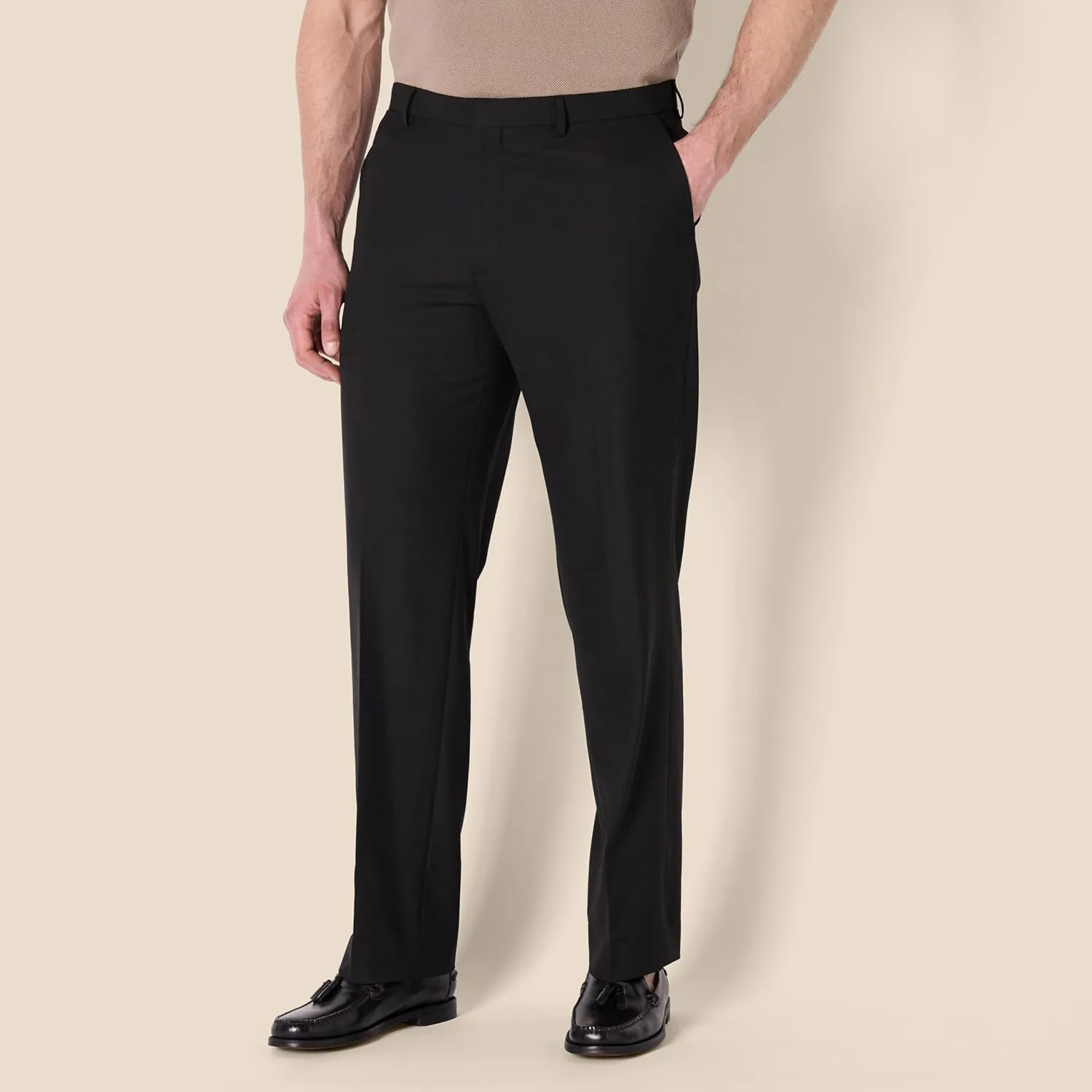 Amazon Essentials Men's Classic-Fit Wrinkle-Resistant Stretch Dress Pants