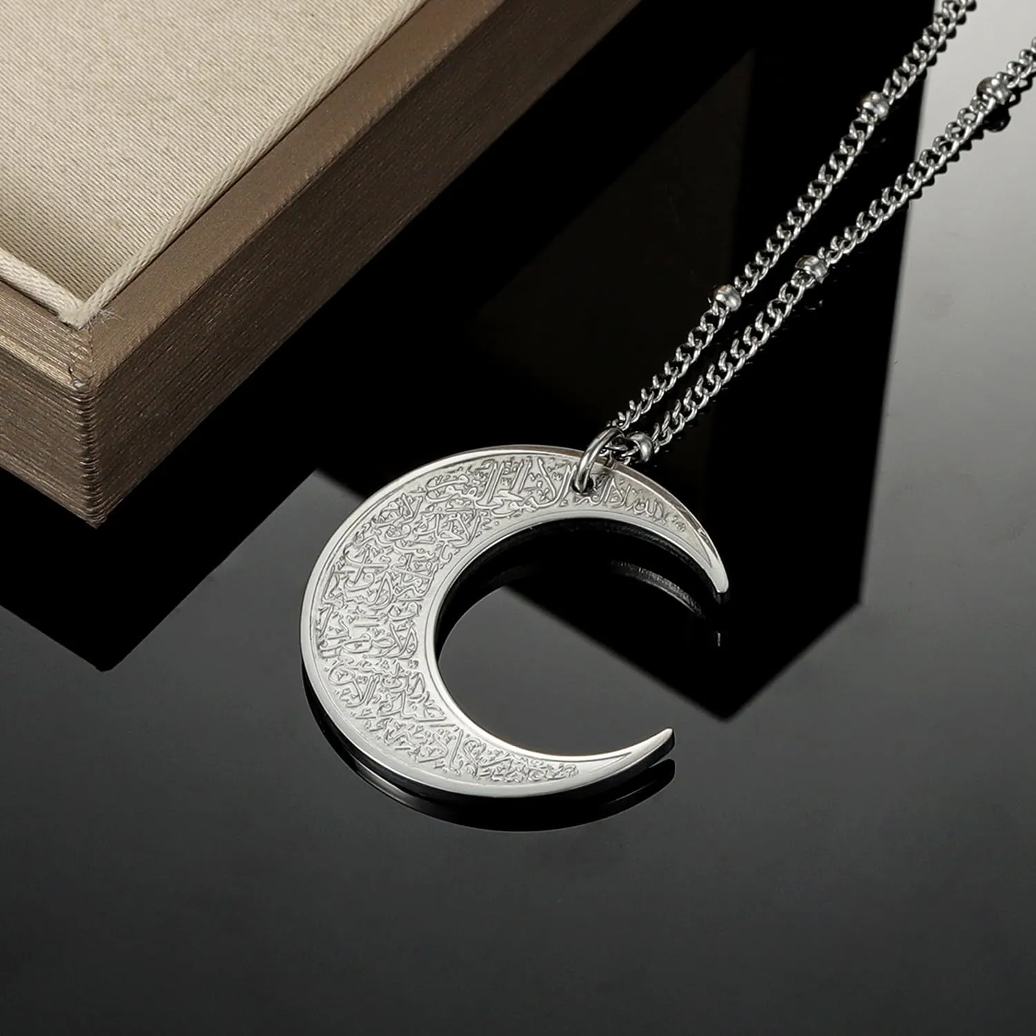 Ayatul Kursi Tag | Women-Arabic Gold Muslim Religion Jewelry Spirit Prayer Quran Allah Pendant Chain For Women Christmas Arabic Jewelry Ramadan gifts