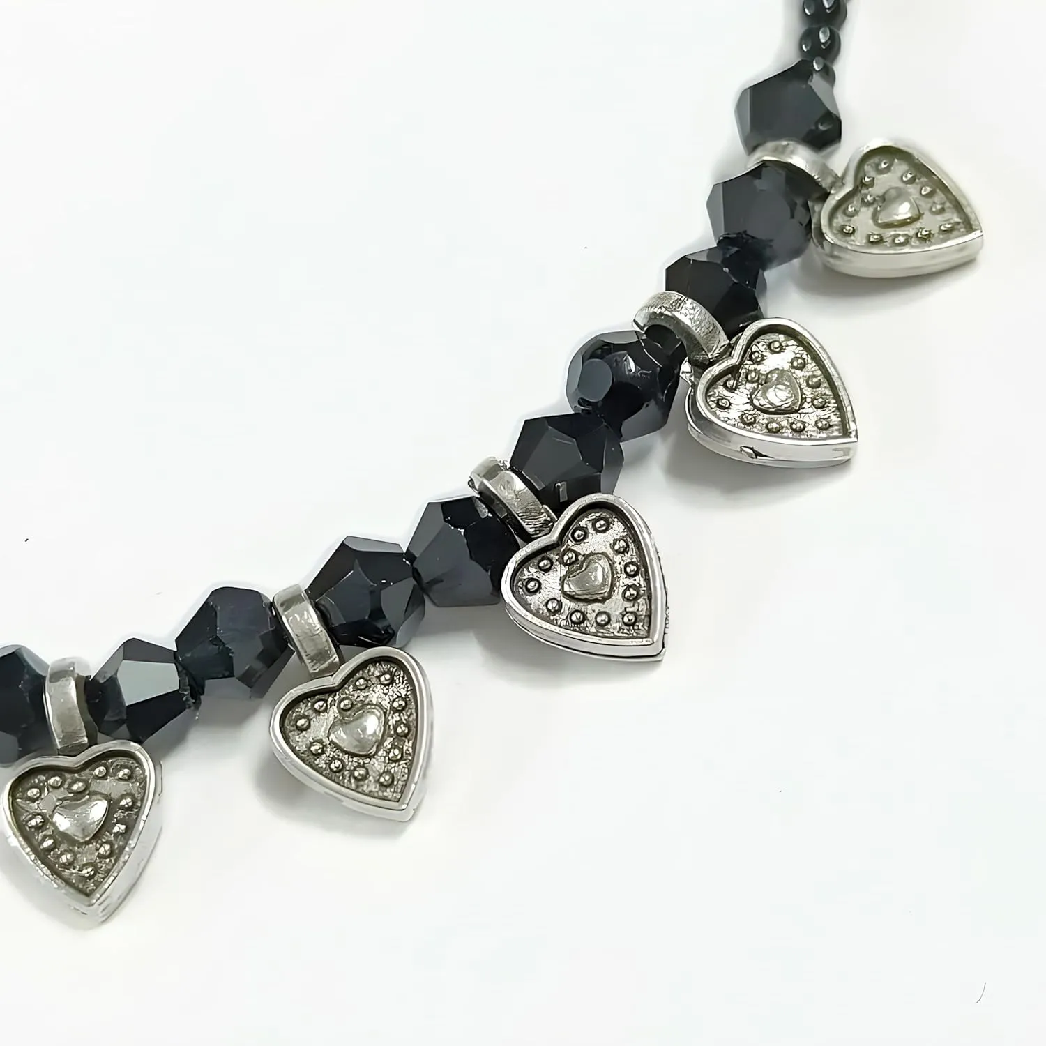 Black Bead Crystal Charm Anklet Bracelet Handmade Simple Summer Beach Waterproof Ankle Foot Chain Bracelets for Women Minimalist Jewelry Adjustable