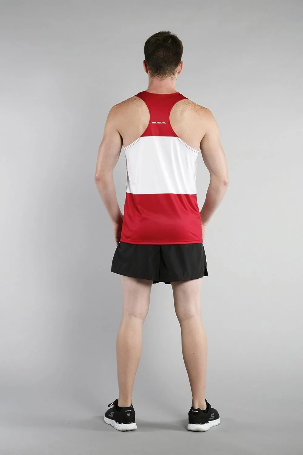 BOA Mens Printed Running Singlet (2600P)
