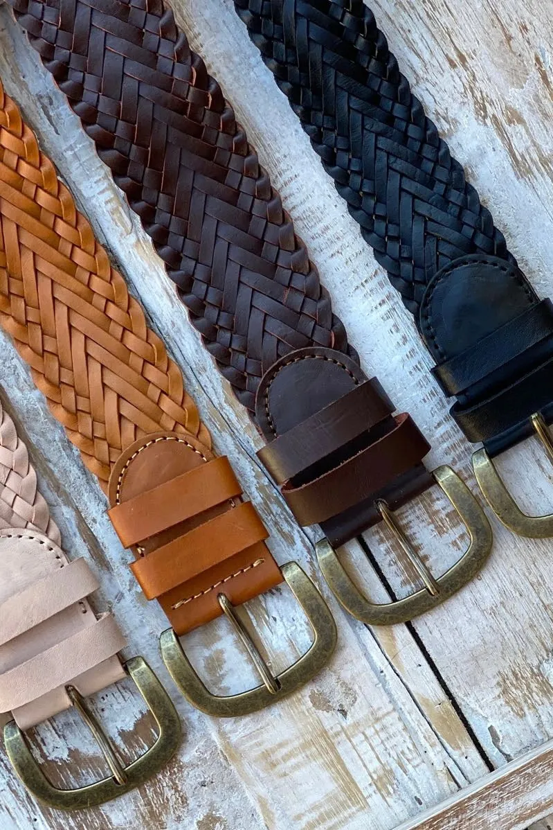 BOHO LEATHER BELT NATURAL