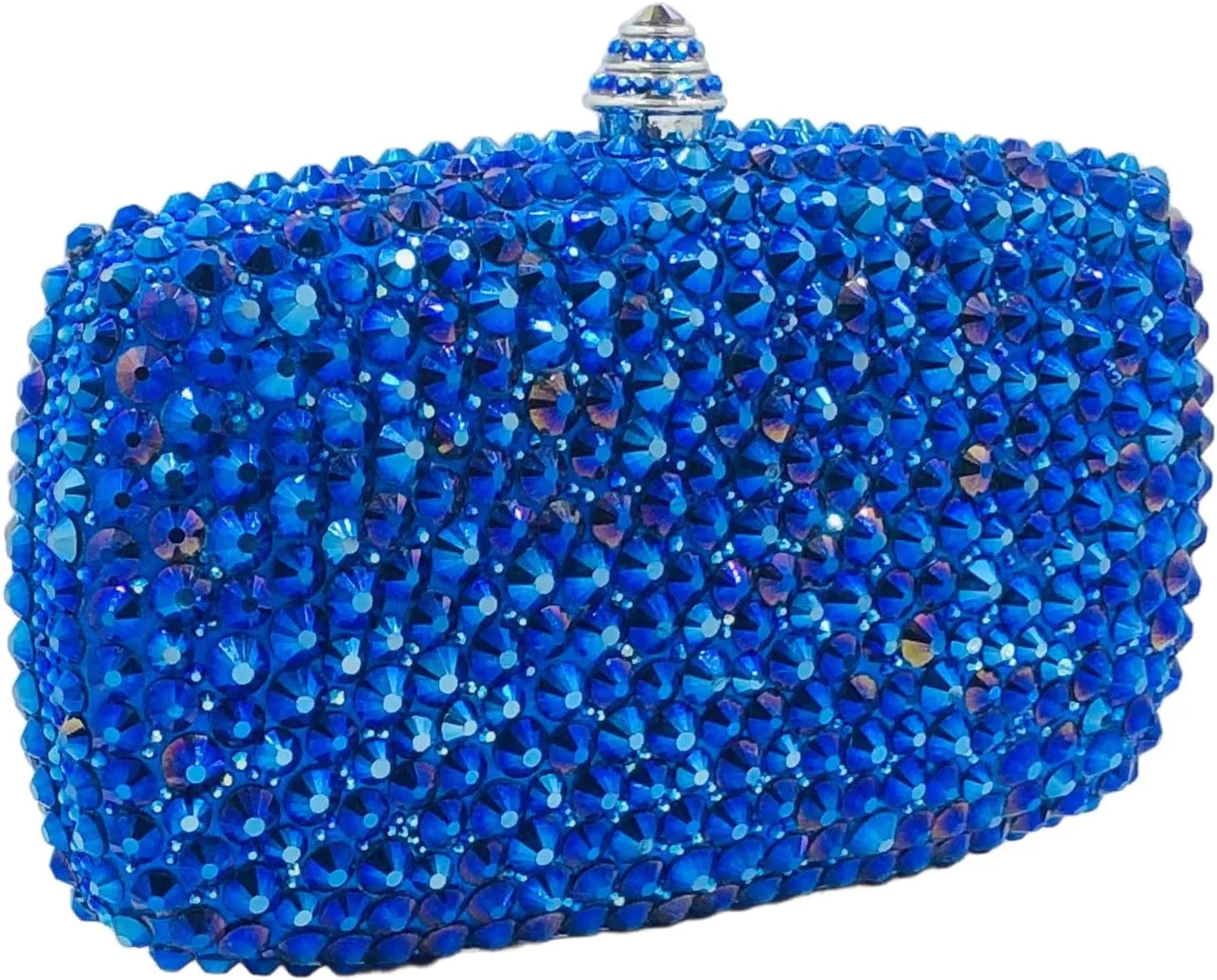 Boutique De FGG Crystal Clutch Purse with Spikes Women Evening Bags Party Rhinestone Clutch Bag Wedding Prom Handbags,Mini