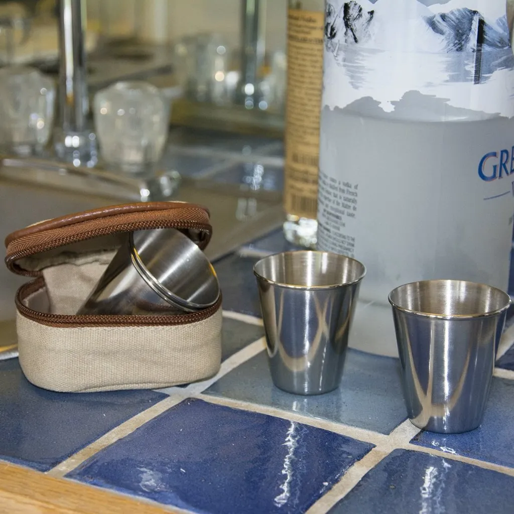 Canvas Shot Glass Set