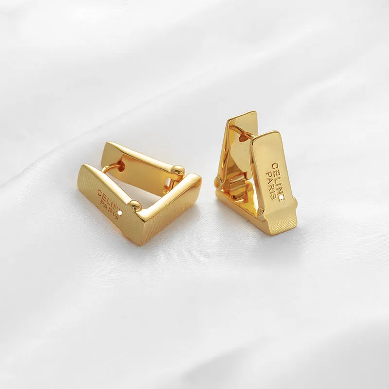 CELINE letter earrings