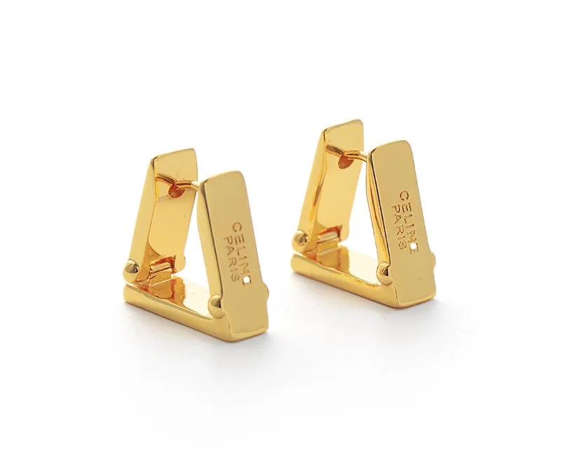 CELINE letter earrings
