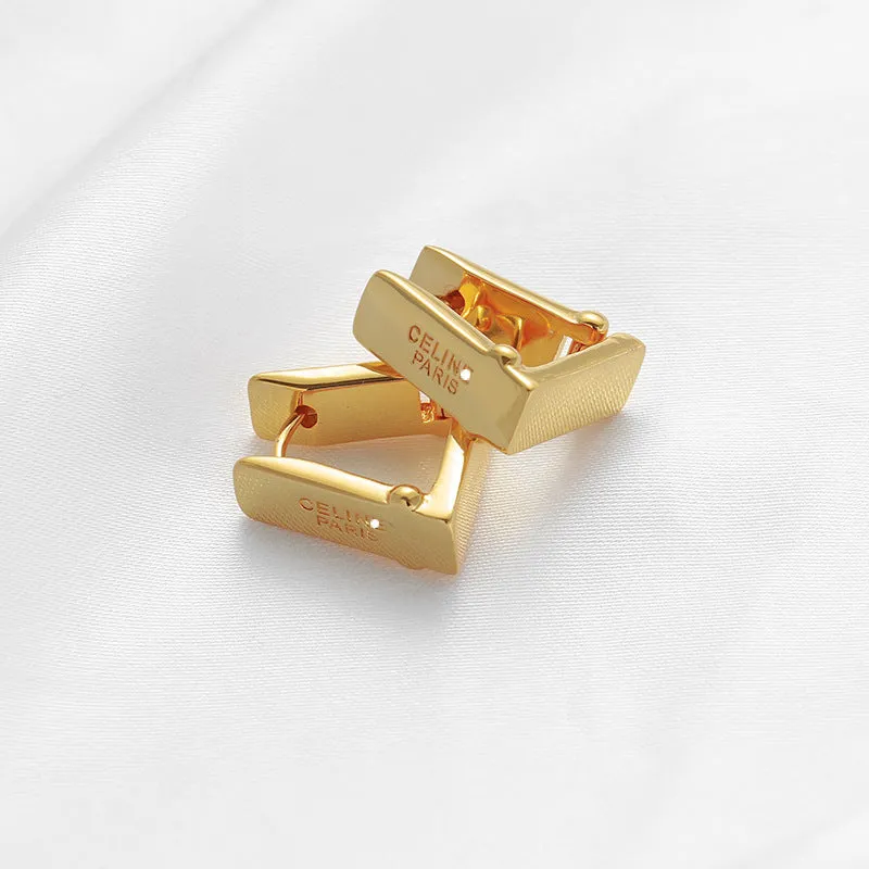 CELINE letter earrings