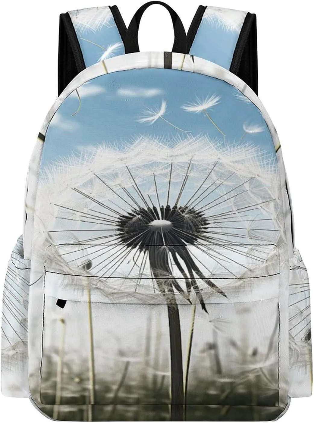 Classical Travel Backpack,Dandelion Print Personal Item Backpack,Spacious And Durable Backpacks for Work And Travel