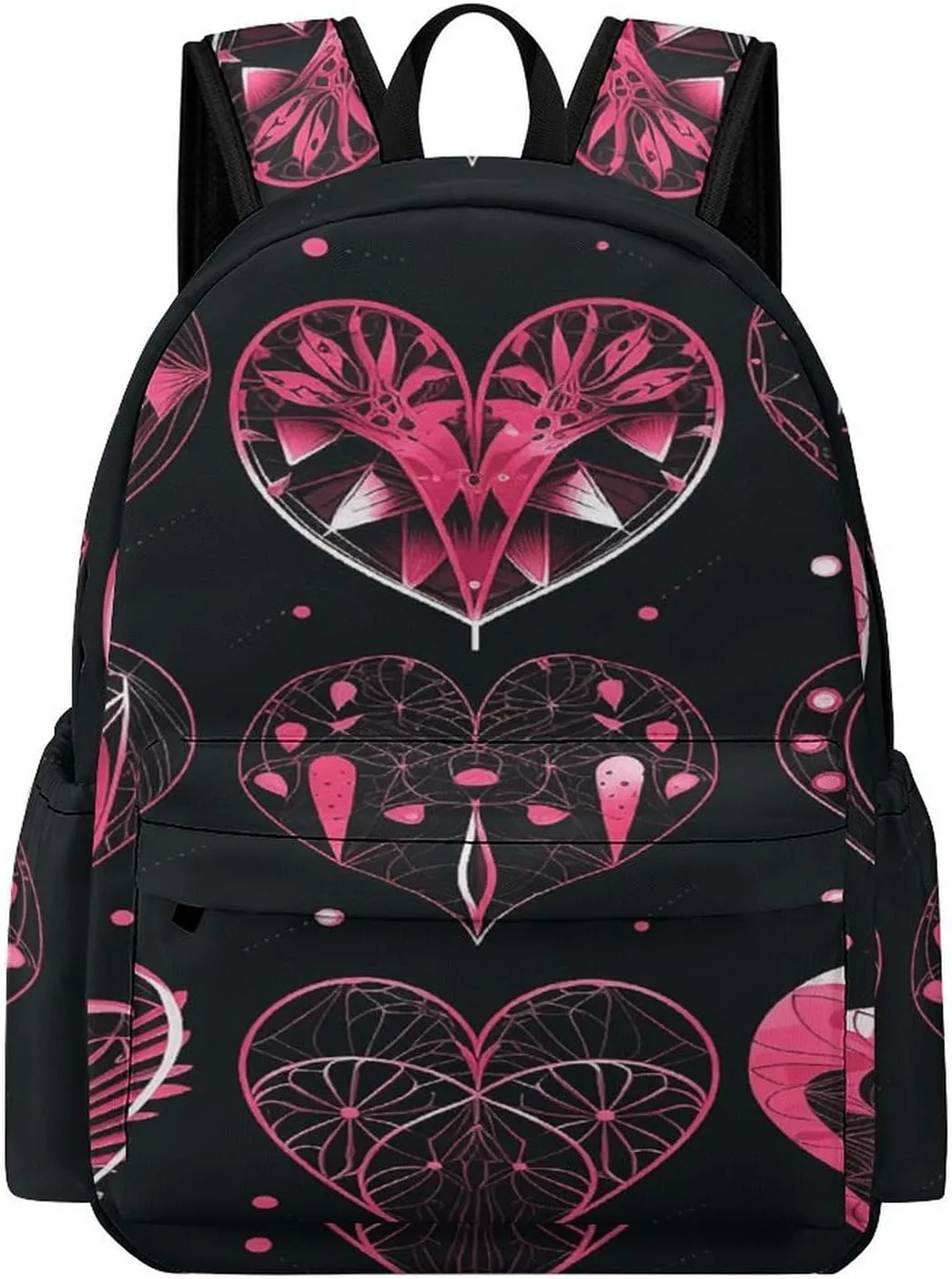 Classical Travel Backpack,Different Designs of Heart Print Personal Item Backpack,Spacious And Durable Backpacks for Work And Travel