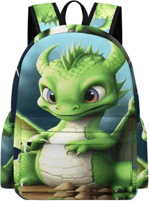 Classical Travel Backpack,Dragon Cute Print Personal Item Backpack,Spacious And Durable Backpacks for Work And Travel