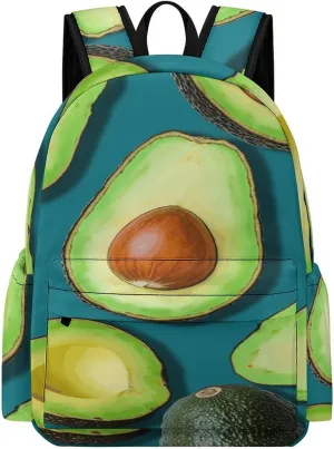 Classical Travel Backpack,Fresh Tropical Fruit Print Personal Item Backpack,Spacious And Durable Backpacks for Work And Travel