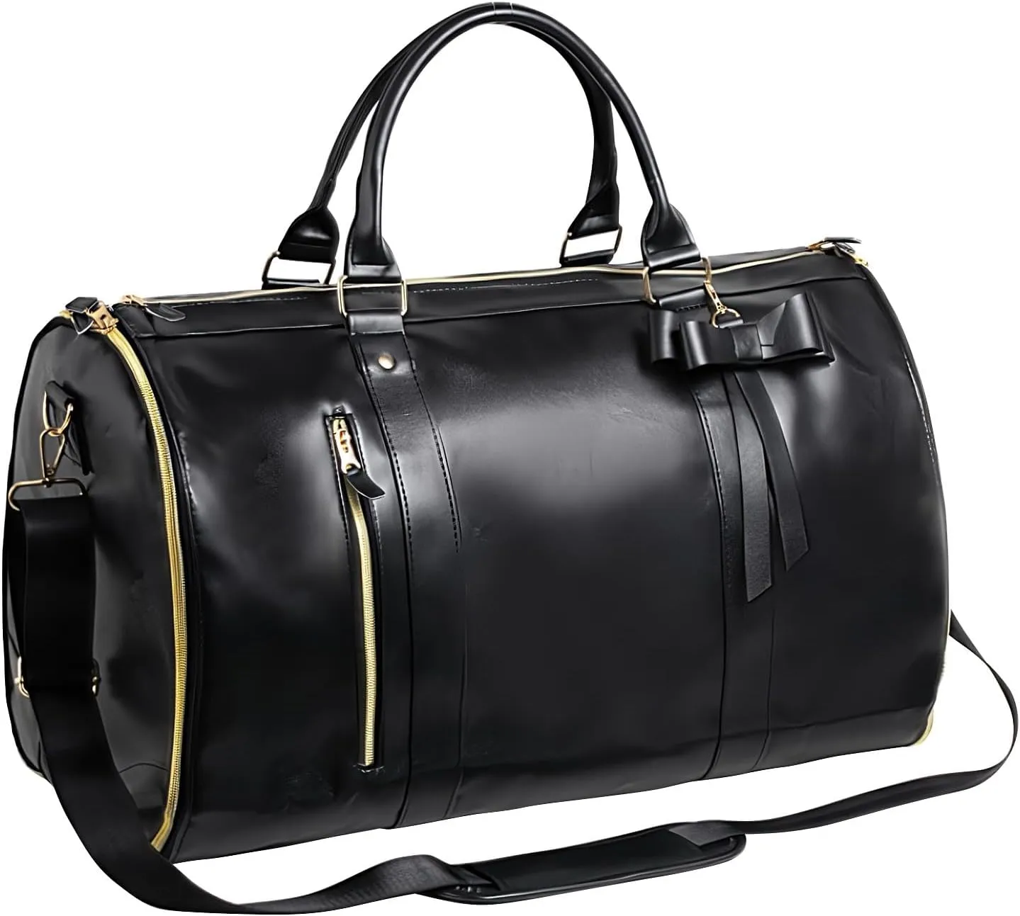 Convertible Garment Bags - Travel Bags for Suitcase Suitcase Suitcase Exercise Bag | Convertible Duffle Bag for Clothes with Bow Design, Convertible Travel Duffle Bags for Travel by N, Black, Consulte