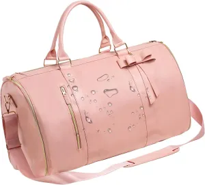 Convertible Garment Bags - Travel Bags for Suitcase Suitcase Suitcase Exercise Bag | Convertible Duffle Bag for Clothes with Bow Design, Convertible Travel Duffle Bags for Travel by N, Pink, Consulte