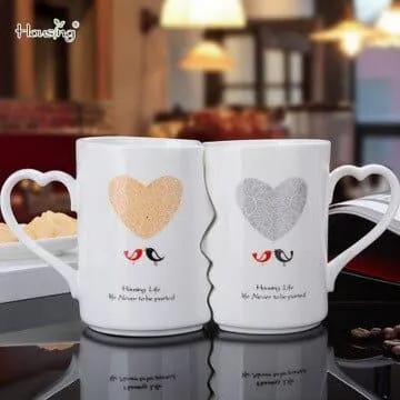 Creative  Double Coffee Bowls for Couple