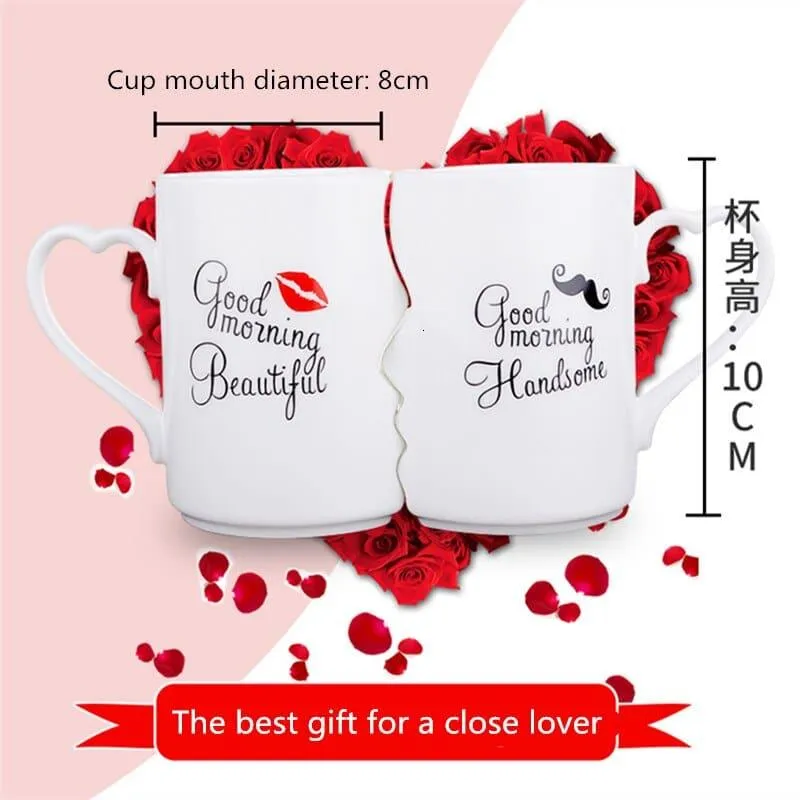 Creative  Double Coffee Bowls for Couple