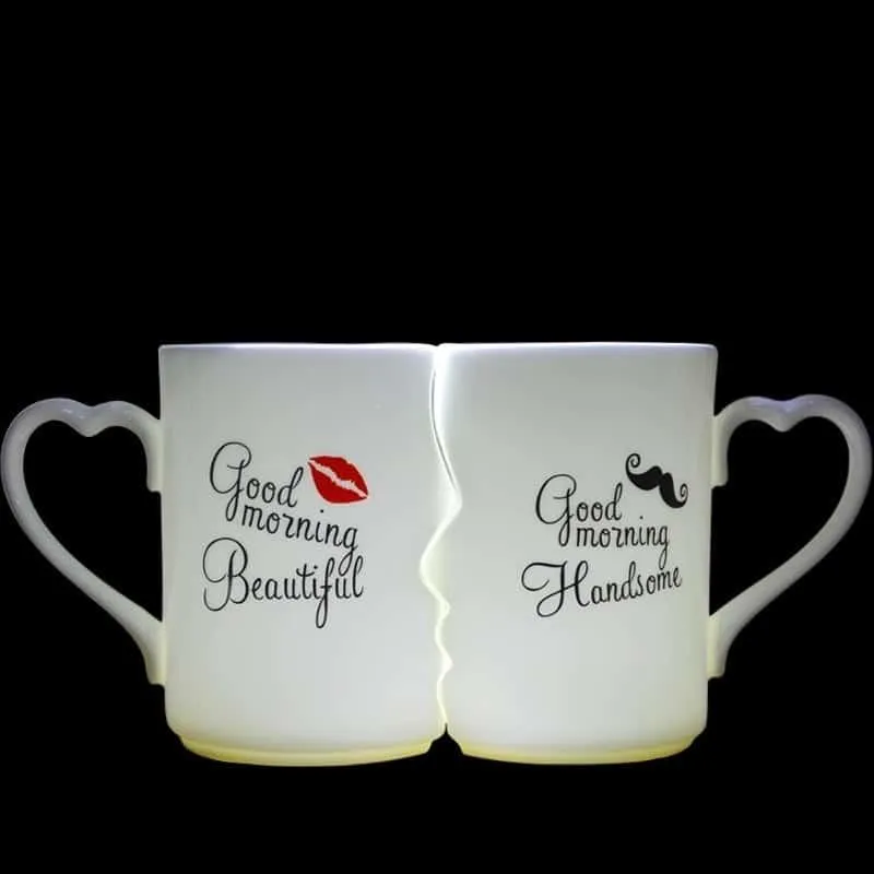 Creative  Double Coffee Bowls for Couple