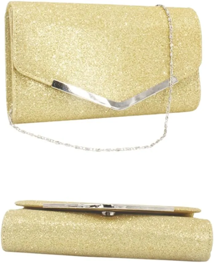 Dinner Bag Mens Wallet with Chain Wristlet for Women Silver Handbag Wallet for Men with Chain