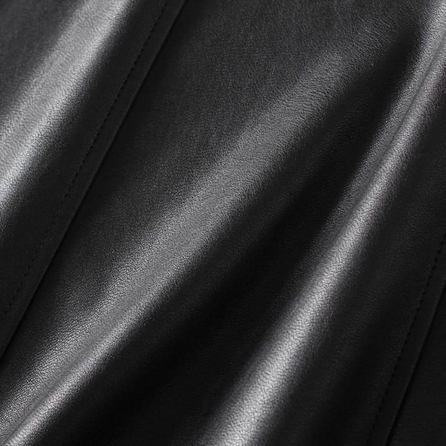 Faux Leather Skirts for Women Pleated High Waist A Line Summer Casual Trendy Business Elegant Midi Skirt with Pockets