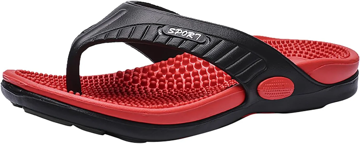 Flip Flops for Men Women Acupressure Sandals Massage Slippers Plantar Fasciitis Heel Arch Womens Orthopedic Shoes
