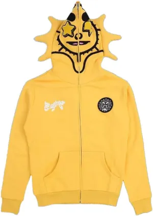 Fun Multi Angle Full Zip Up Hoodie for Men Women y2k Over Face Graphic Hoodies Retro Lazy Style Hoodie