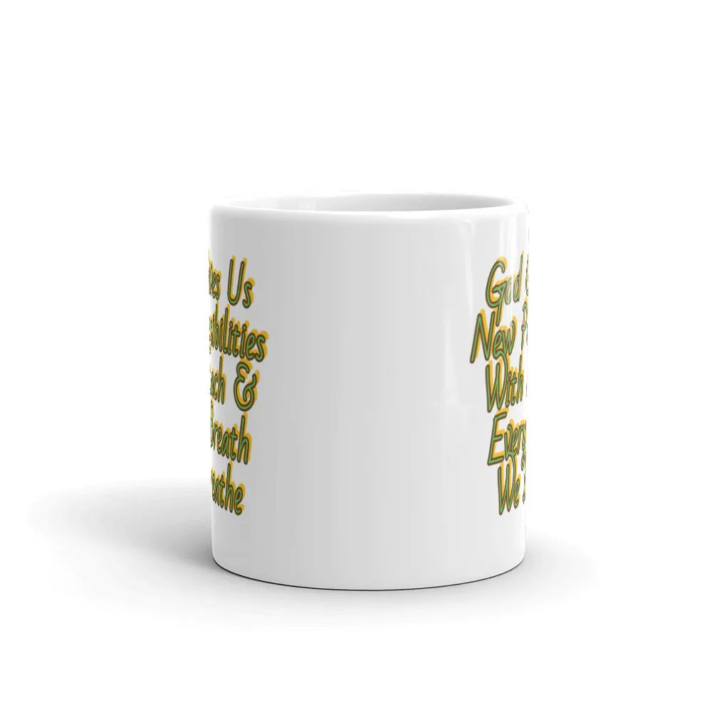 GG - Cup, White glossy - God Gives Us New Possibilities