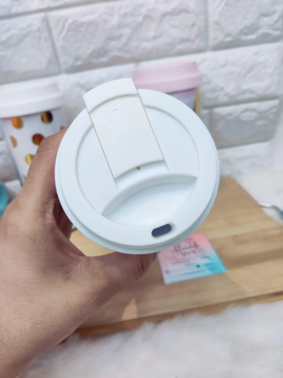 Golden Travel Coffee Tumbler