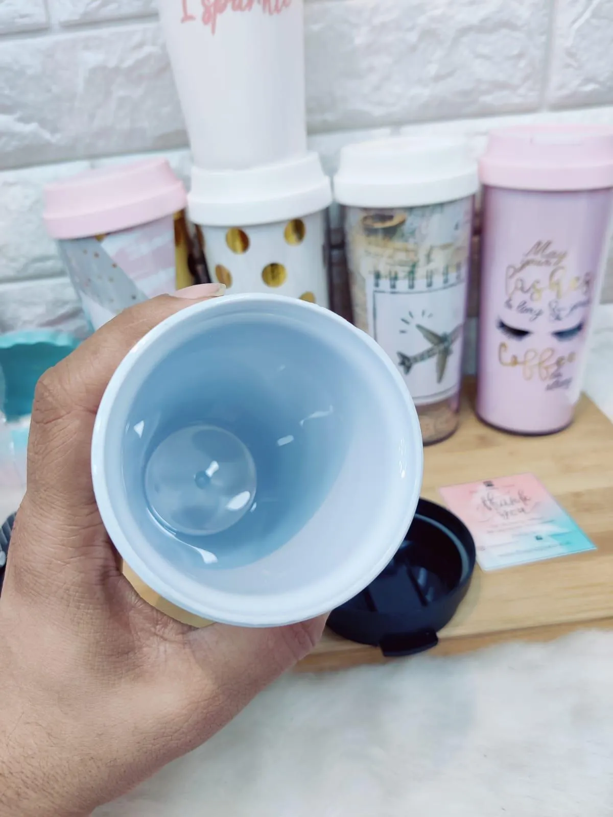 Golden Travel Coffee Tumbler
