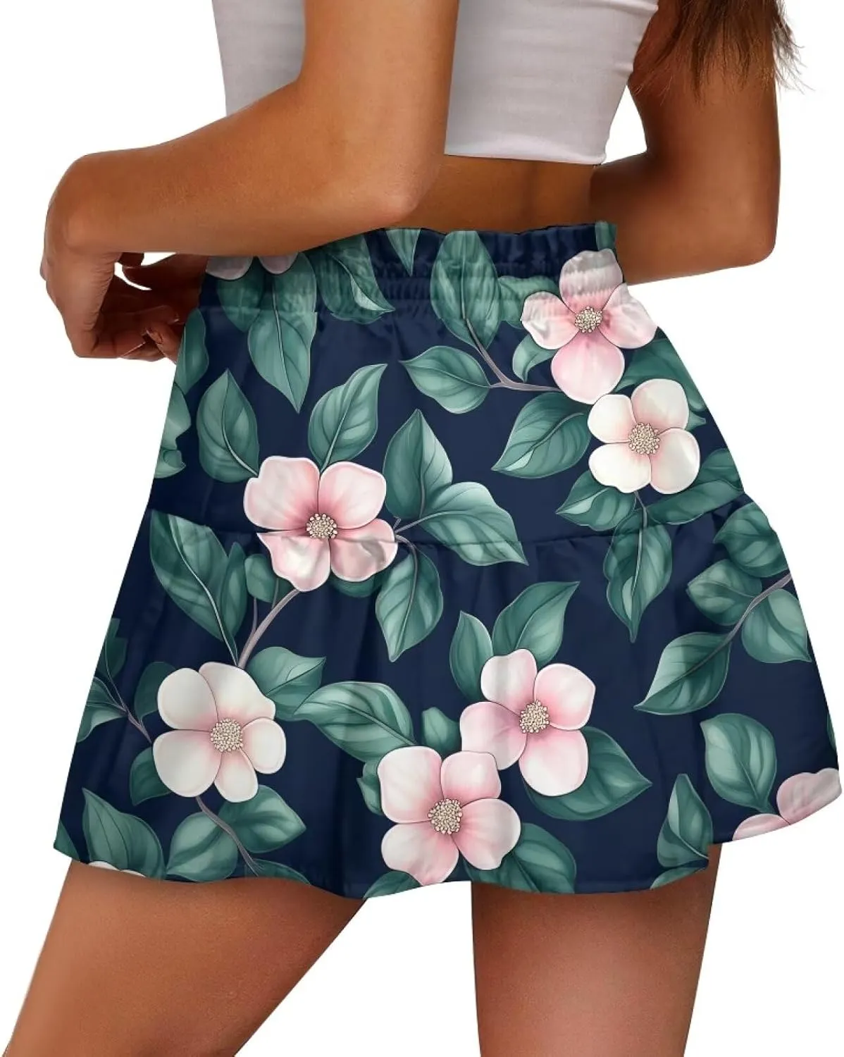 Golf Skirts for Women Tummy Control High Waist Tiered Mini Skirt