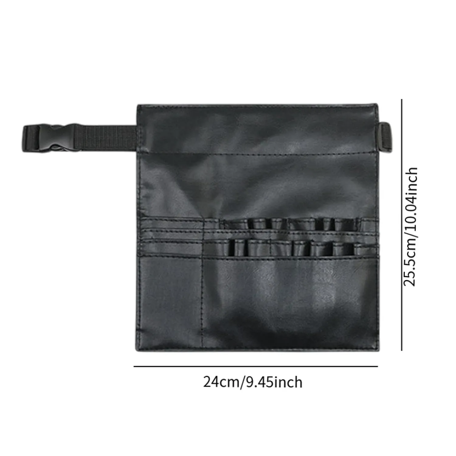 Hairdresser Scissors Bag Salon Scissors Holder Versatile Multi Pocket Professional Barber Waist Pouch for Hairdressers Clips, Black