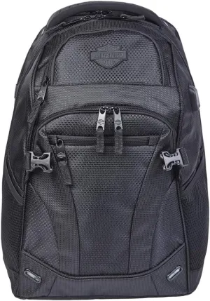 Harley-Davidson Renegade II Hi-Tech External USB Port Backpack - Solid Black
