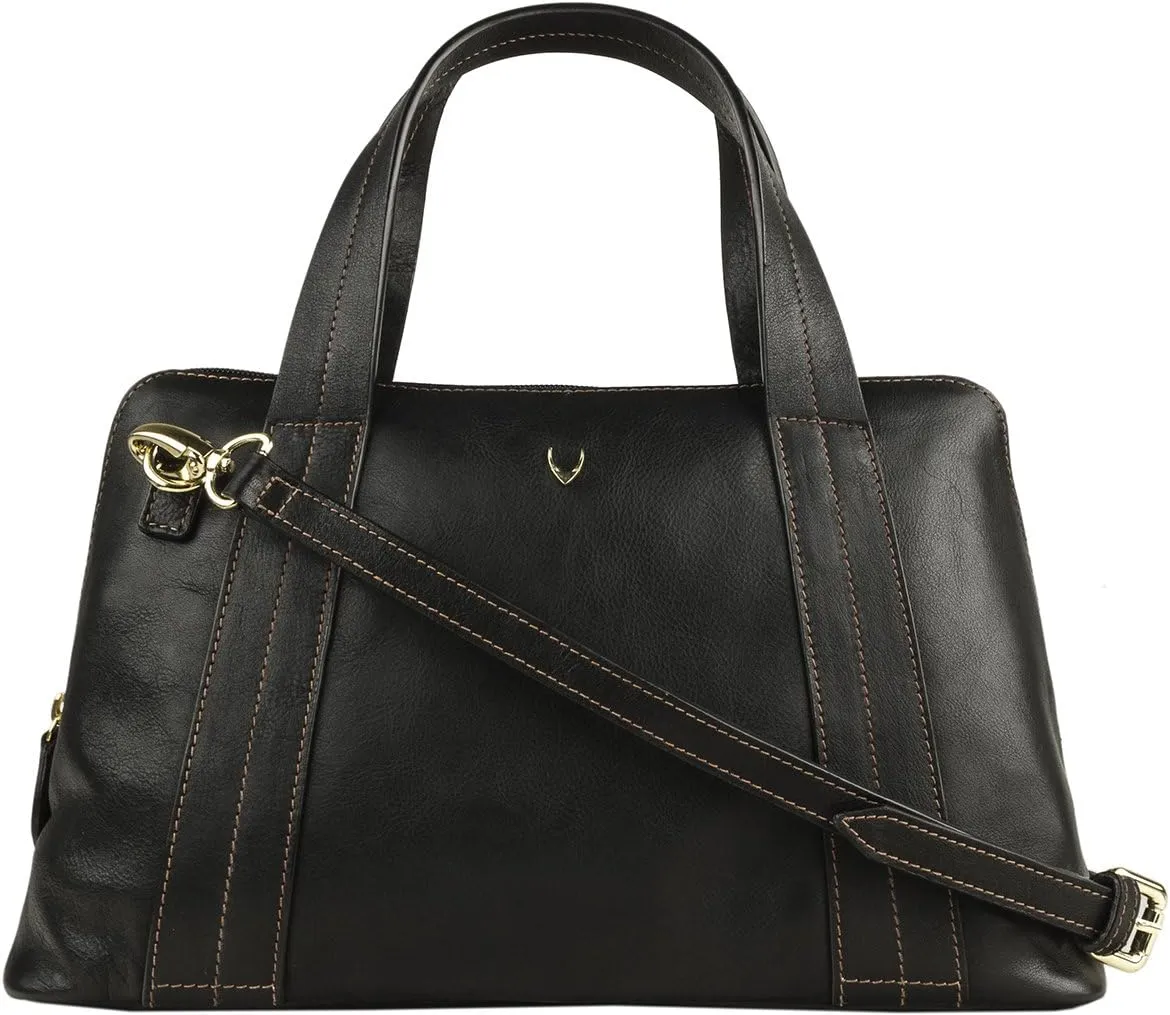 Hidesign Cerys Medium Leather Satchel Crossbody with Detachable Shoulder Strap