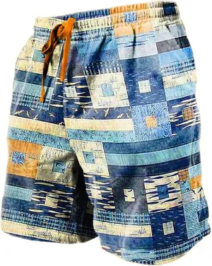 LCMTWX Men's Shorts Leisure and Fitness Sports Plus Size Five Surf Quick Drying Beach Pants Shorts Dress Shorts for Men Men