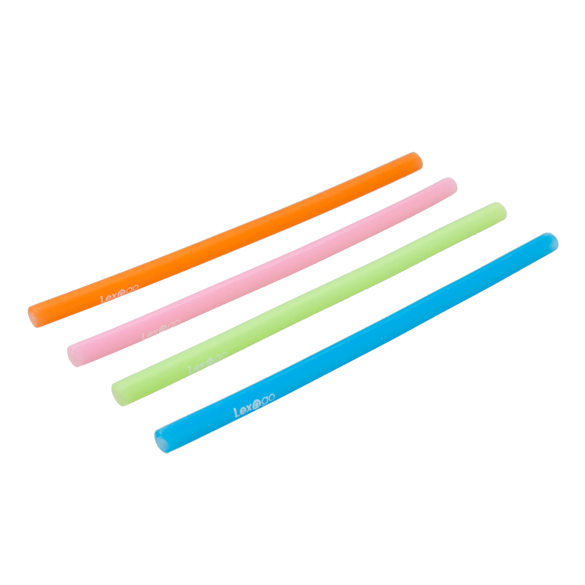 LEXNGO: Silicone Resealable Reusable Straws - Pack Of 4 (22cml)