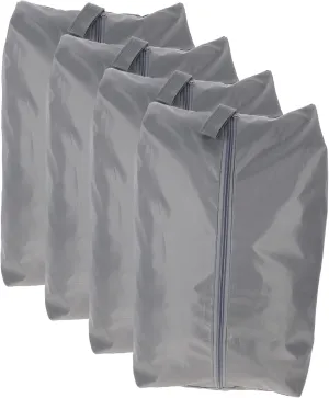 LIFKOME Travel Organizers 4 Pack Packing Cubes with Shoe Bags Zipper Closure Keep Your Clothes Clean and Tidy