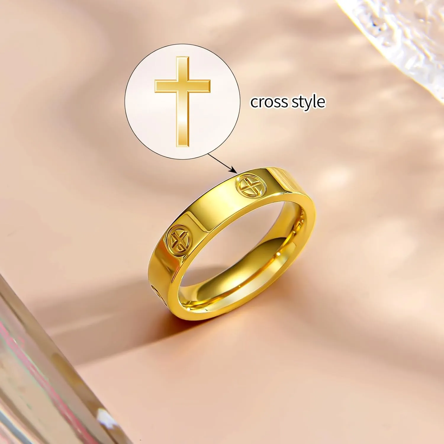 Love Promise Gold Ring for Women: Dainty Stainless Steel Ring Cubic Zirconia Wedding Band Engagement CZ Friendship Rings 18K Gold Silver Rose Gold Plated Birthday Gifts Dainty CZ Jewelry Size 5 6 7 8 9 10