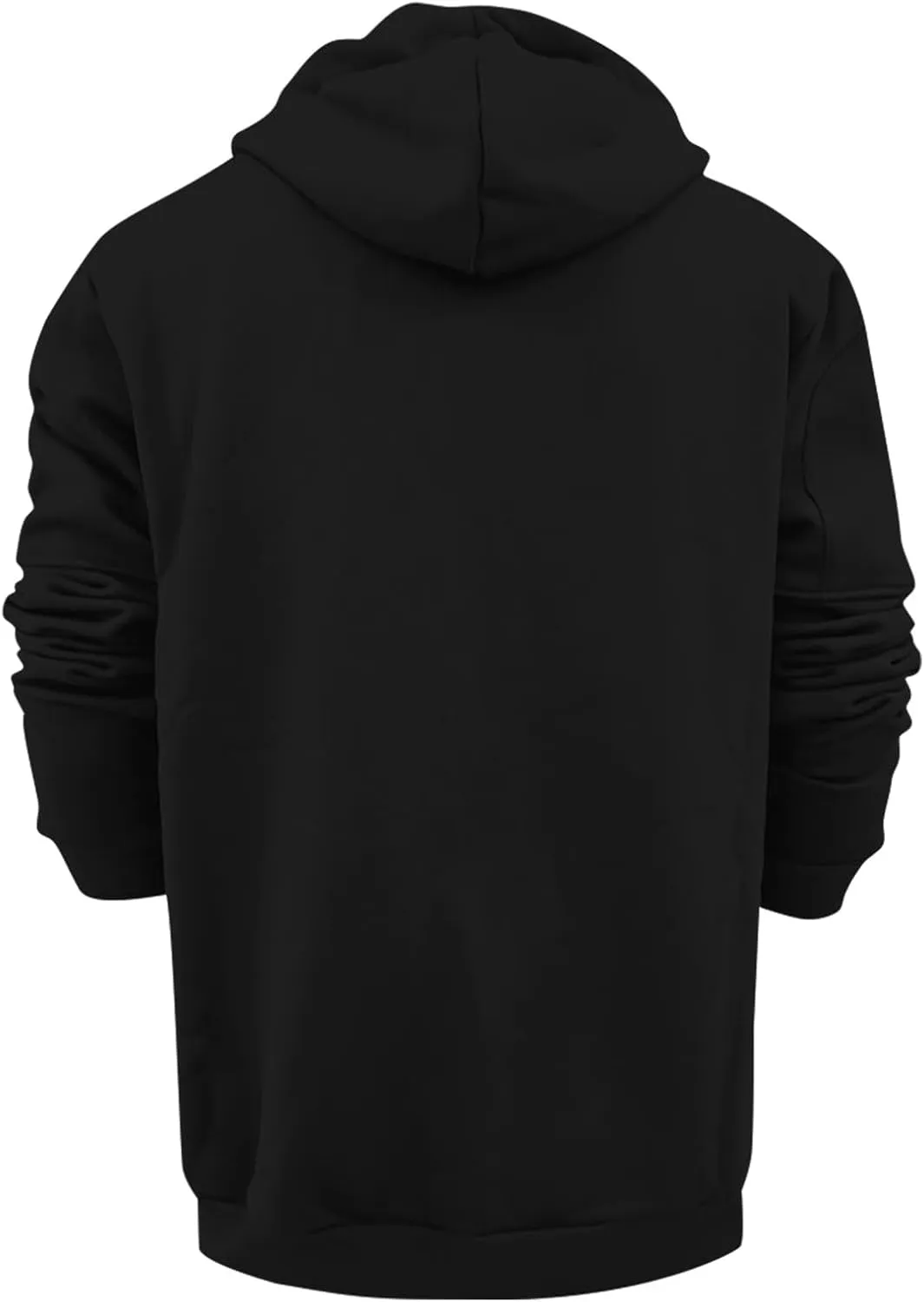 Mens' Autumn Winter Long Sleeve Zipper Hooded Sweatshirt Cardigan Tops Hoodies for Men with Zip Pockets Lightweight