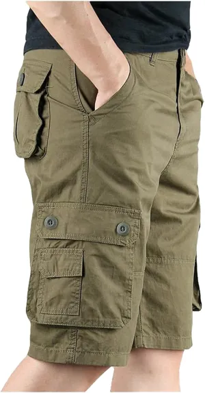 Men's Cargo Shorts and Pants Leisure Color Fashion Men's Solid Summer Men's pants Mens Cargo Shorts Size 38 Long