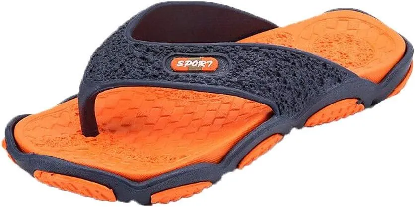 Men's Fashion Spliced Soft Soled Flip Flops for Casual Outdoor Beach Flip Flops for Men Sandals