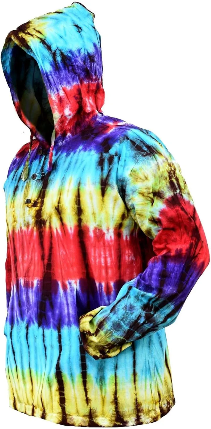 Mens Tie Dye Hoodie Shirt
