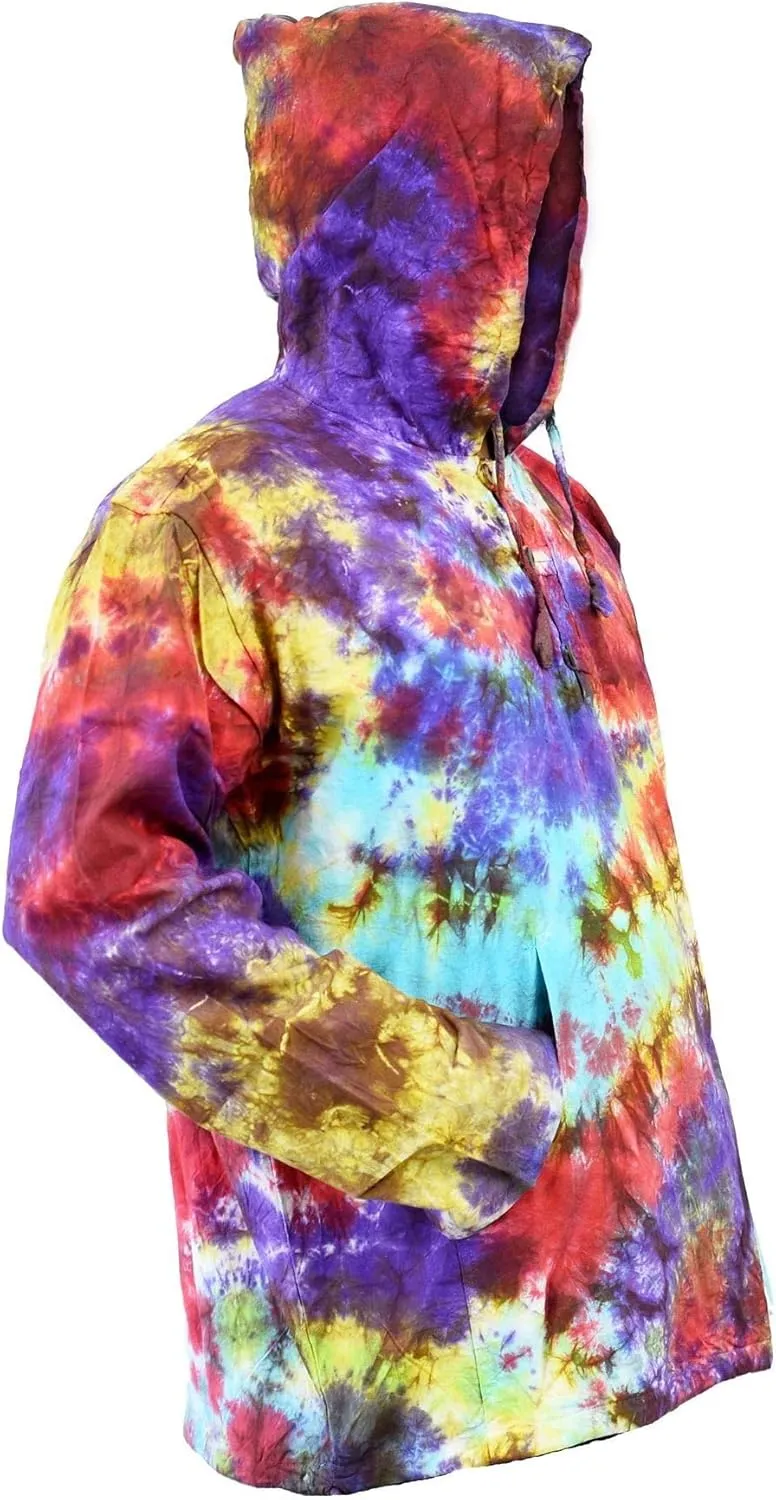 Mens Tie Dye Hoodie Shirt