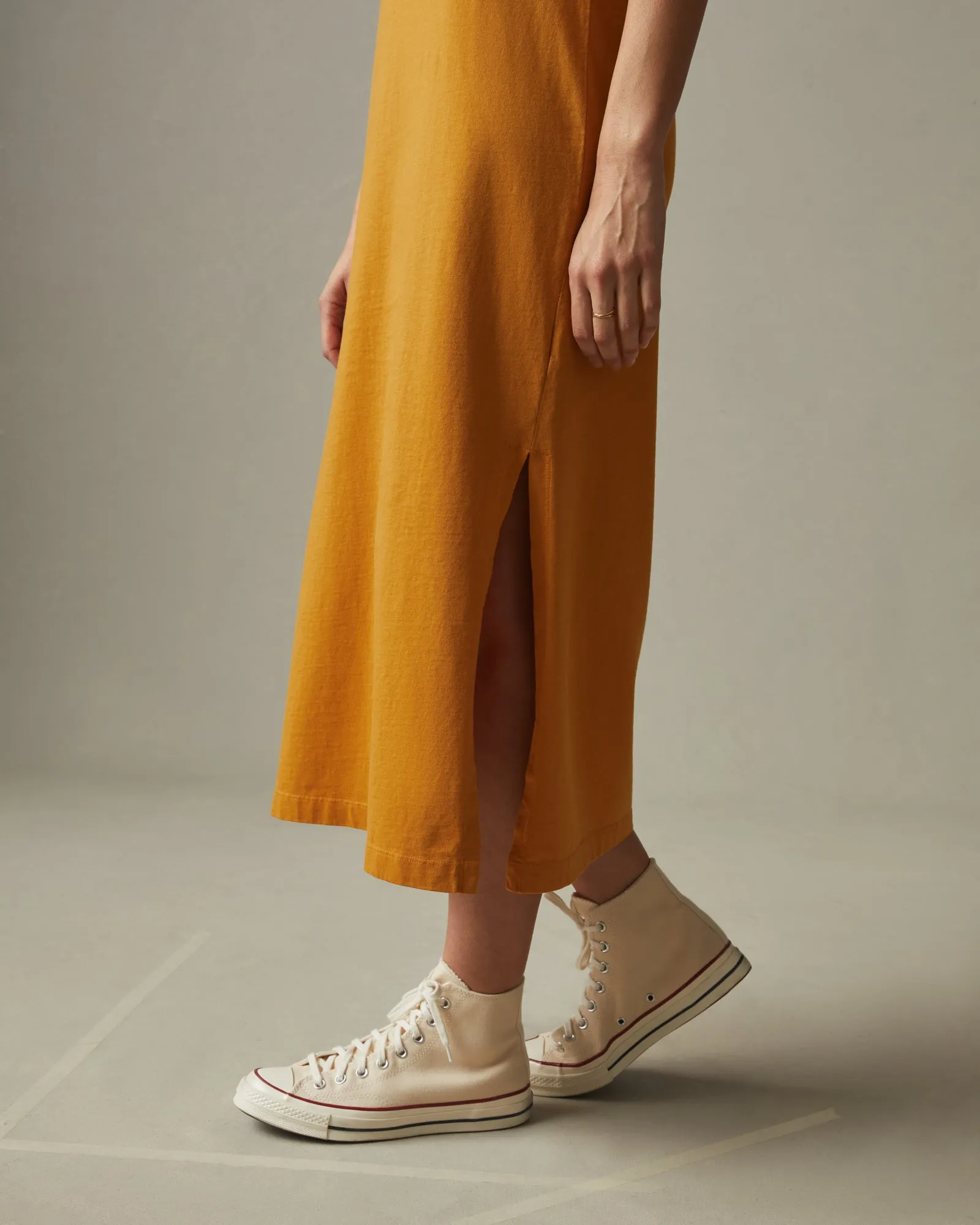 Midi Tee Dress - Inca Gold