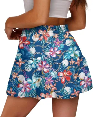 Mini Skirt for Women High Waist Skater Skirt Ruffle Slim Skirt Airy Soft Summer Short Skirt Dating Club Party Dress