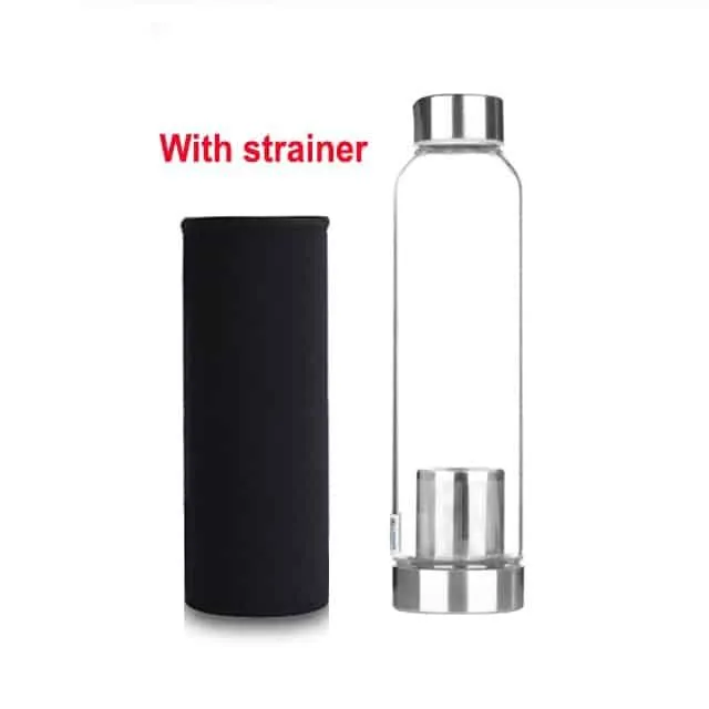 Minimalist Style Glass Sport Water Bottle